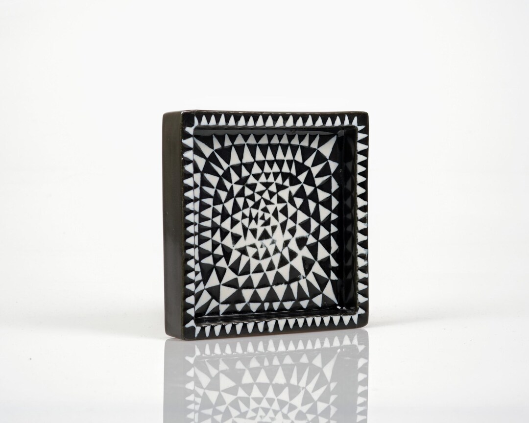 Stig Lindberg スティグ・リンドベリ Domino スクエアプレート Stig Lindberg Domino Saucer: Gustavsberg Mid-century Modern