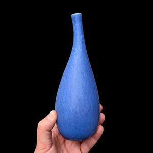 RARE Stig Lindberg vase Gustavsberg Vitrin Scandinavian mid-century pottery Swedish 1950s design retro
