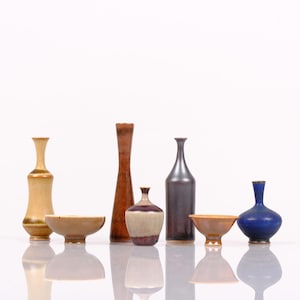 Miniature Pottery set of 7 pieces - John Andersson - Scandinavian Modern