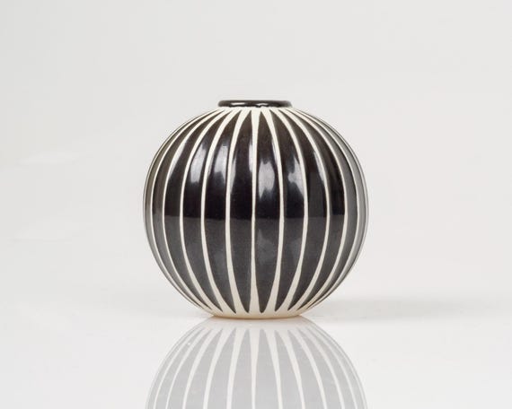 stig lindberg domino gustavsberg グスタフスベリ Rare Stig Lindberg Domino Vase: Gustavsberg Swedish Mid-century