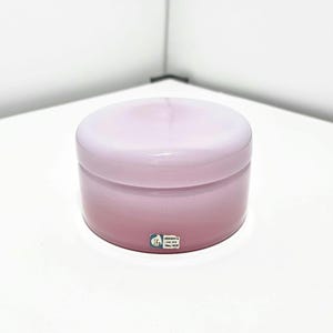 Vintage Gunnar Ander Pink Opaline Glass Jar: Lindshammar Scandinavian Art