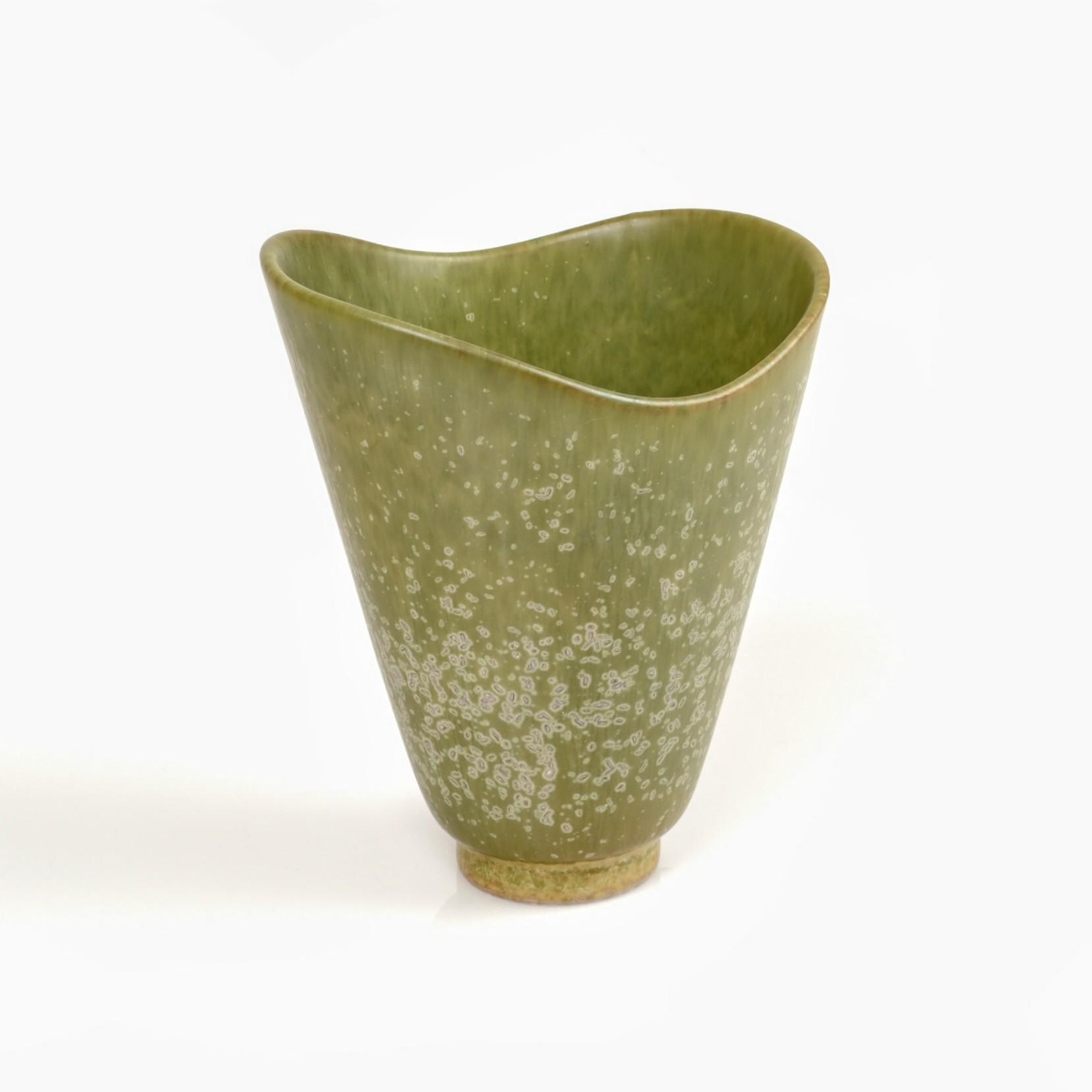 【美品】 Carl Harry Stalhane　花器 Carl-harry Stålhane Rörstrand Vase: Mid-century Modern Swedish