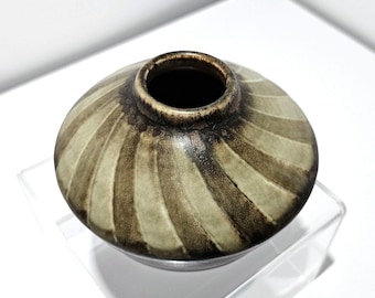 RARE Carl-Harry Stålhane vase Rörstrand 1950s Scandinavian design Swedish stoneware ceramics