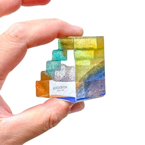 Bertil Vallien Kosta Boda Glass Sculpture: 1990s Scandinavian Art Glass