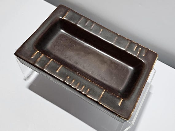 Carreau Décoratif Vintage Rörstrand - Poissons Par Carl-Harry Stålhane - 38,5x15,5 Cm