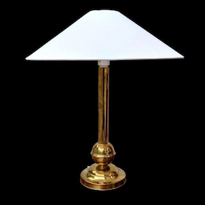 Danish Modern brass table lamp Abo Randers Denmark Scandinavian 1960s design