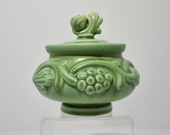 ARTHUR PERCY art deco bonbonniere celadon verde Gefle Suecia cerámica 1900s bonbonjaire bomboniere