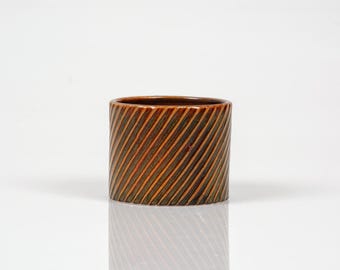 Stig Lindberg Domino Saucer: Gustavsberg Mid-century Modern