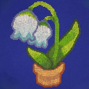 Lily of the Valley Cross Stitch Pattern - Video Game inspired