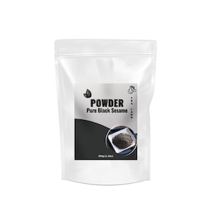 TEA LAND Pure Black Sesame Powder 纯黑芝麻粉– For Milk Tea, Smoothies, Boba Drinks, Baking (500g/Bag) | Wholesale Available
