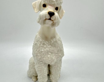 Hutschenreuther Germania - Figura di cane barboncino in porcellana di Hans Achtziger