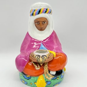 Goebel Antique Art Deco "Arab Bedouin" Porcelain Perfume Night Lamp Robj Era