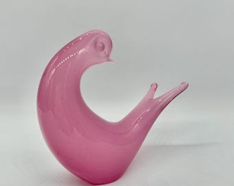 田*夫様 #ムラノガラス ピンクオパリン 鶏フィギュリン 2点セット アルキメデ・セグソ オパリン ピンク アラバスター 希少 ムラーノ