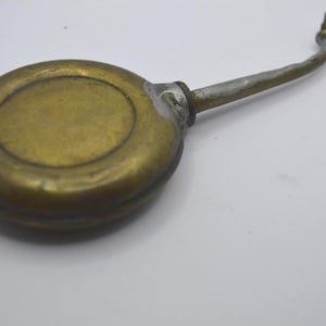 Vintage Optimus Brass Oiler Can with Curved Spout - Antique Industrial Collectible