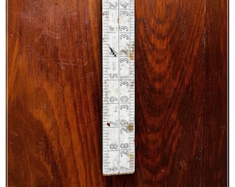 Vintage Marples White Ruler - 36 Inch Folding Carpenter Tool Gift for the man in your life who loves his shed or garage and all it holds