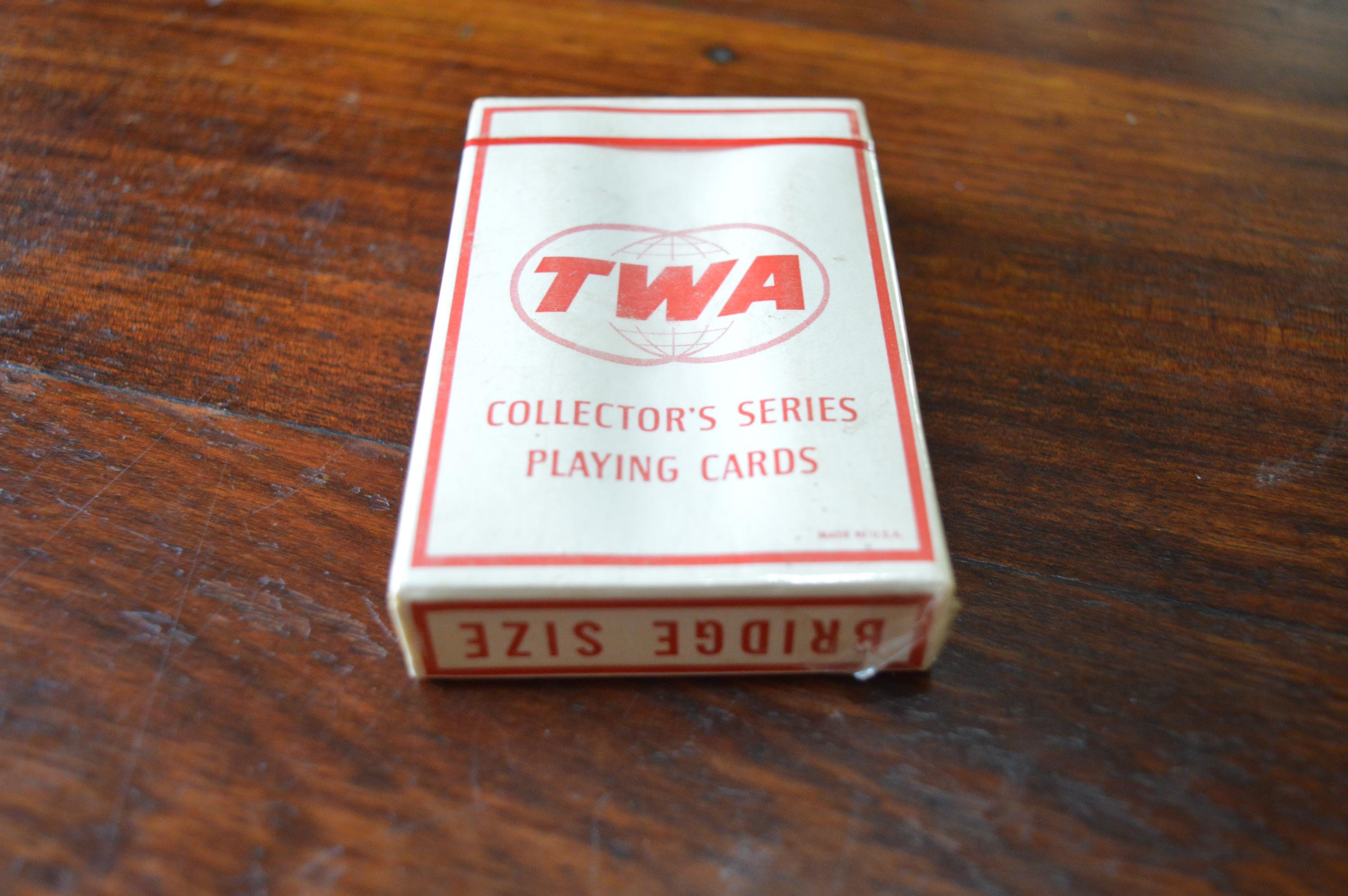 Jeu De Cartes Publicitaire Vintage – TWA Airlines, Aviation, Occasion