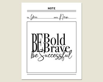 Inspirational Message Poster, Motivational Quote Print, Positive Affirmation, Home Decor
