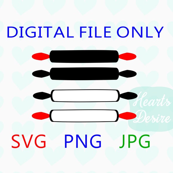 Rolling Pins Cut file, Personalized Rolling Pins Cut File, Kitchen Theme Vinyl Designs, Instant Download, SVG PNG JPG,