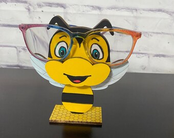 Masut Bee Glasses Holde, Handcafted Wooden Spectacle
