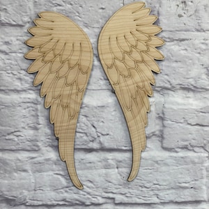 Angel Wings Blank, Extra Large Angel Wings, Wooden Blank for Paint Party, Wing Shapes, Photo Prop Wings, Paint Party Supply, Laser Cut Wings