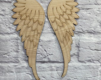 Angel Wings Blank, Extra Large Angel Wings, Wooden Blank for Paint Party, Wing Shapes, Photo Prop Wings, Paint Party Supply, Laser Cut Wings