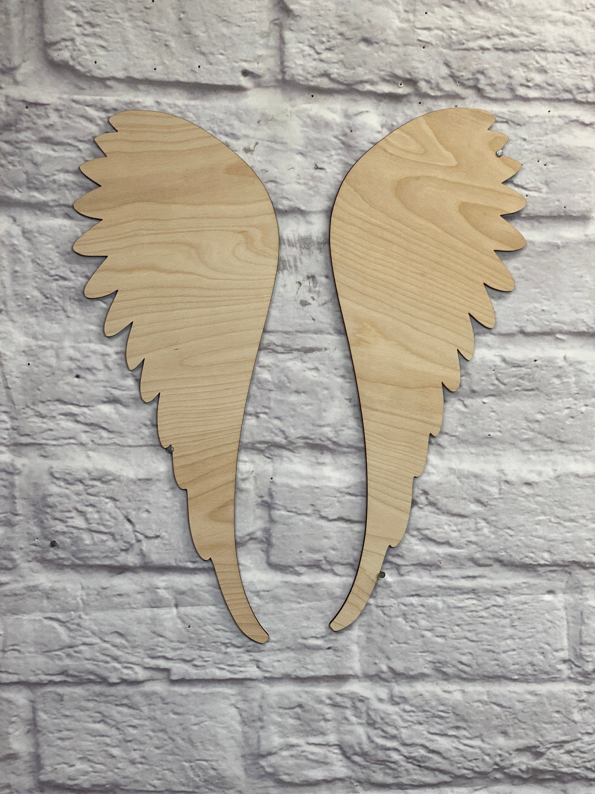 Angel Wing Heart Mum MDF Angel wings Wooden Angel wings Craft Blank