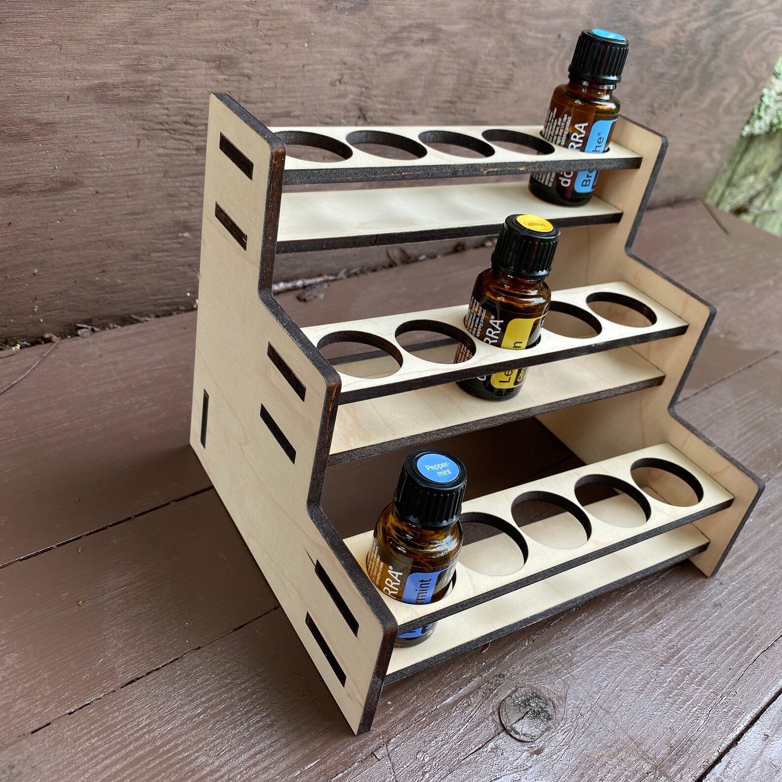 Essential Oil Stand Unfinished or Painted Storage Oil Etsy