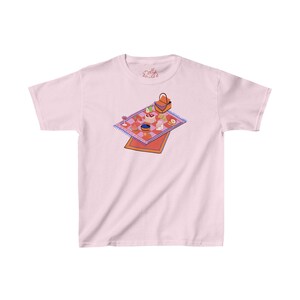T-shirt bébé pique-nique Coquette, t-shirt vintage, t-shirt bébé graphique, t-shirt bébé mignon, t-shirt bébé tendance, t-shirt ajusté des années 90, t-shirt an 2000, t-shirt bébé collage
