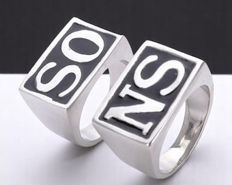 Monogram Ring – Custom Sons of anarchy Gift Ring