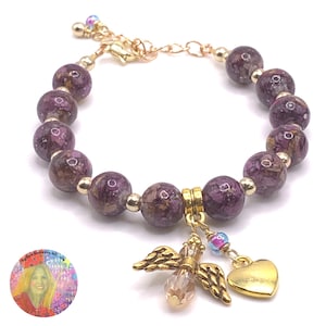 Memorial Bracelet Made with Your Dried Flowers | Resin Floral Beads | Wedding Bouquet Keepsake | Funeral Memorial Jewelry Gift