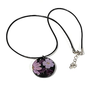 Forget-me-not real flower pendant, gift for loss, in memory of, sympathy gift