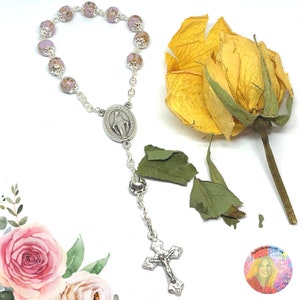 Chaplet Made using YOUR Dried Flower Petals, Casket Memorial Funeral Flowers, Wedding Bride Bouquet Flowers, Gift For Loss