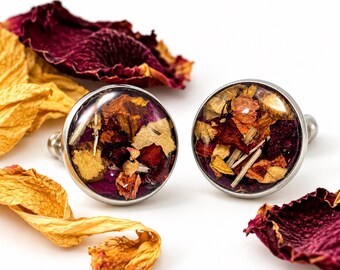 Custom Resin Tie Tack Made With YOUR Dried Flowers, Memorial Tie Pin, Wedding Flower Keepsake, Funeral Flower Jewelry