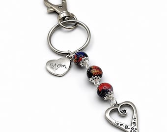 Resin Flower Keychain made using YOUR flowers,  Custom Petal Preservation Keepsake, Sympathy Gift, Bride Bouquet