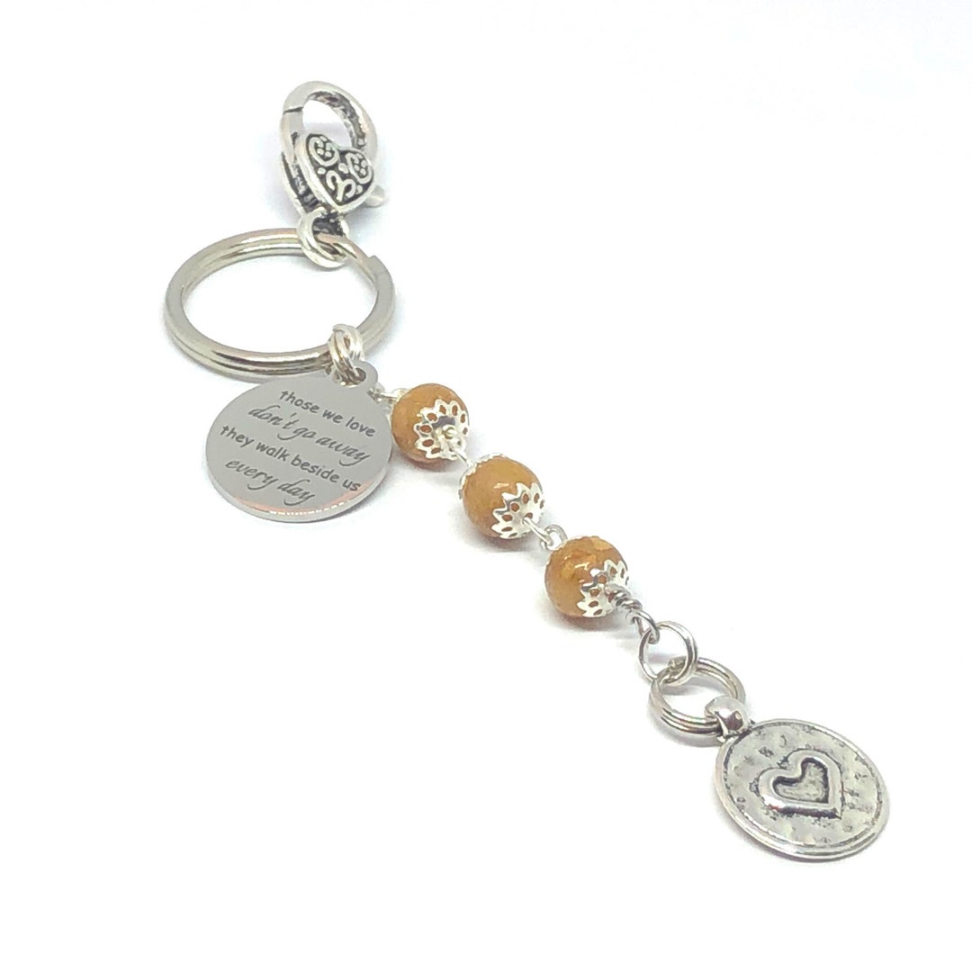 Memorial Keepsake Angel Keychain Funeral Flower Keepsakes Etsy