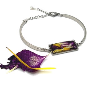 Armband hergestellt unter Verwendung IHRER getrockneten Blumen, Gedenkstätte Beerdigung Schatulle Blumen, Hochzeit Brautstrauß Blumen, Geschenk für Verlust
