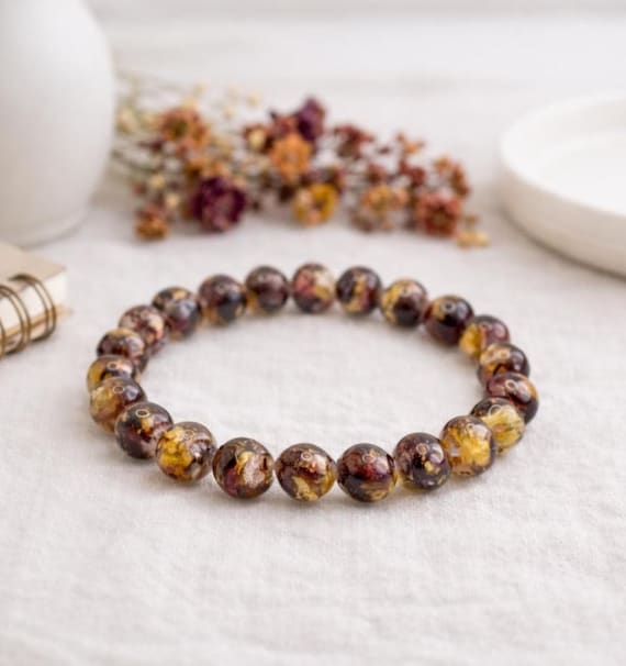 Clear Resin Flower Petal Heirloom Bracelet Made With YOUR Dried