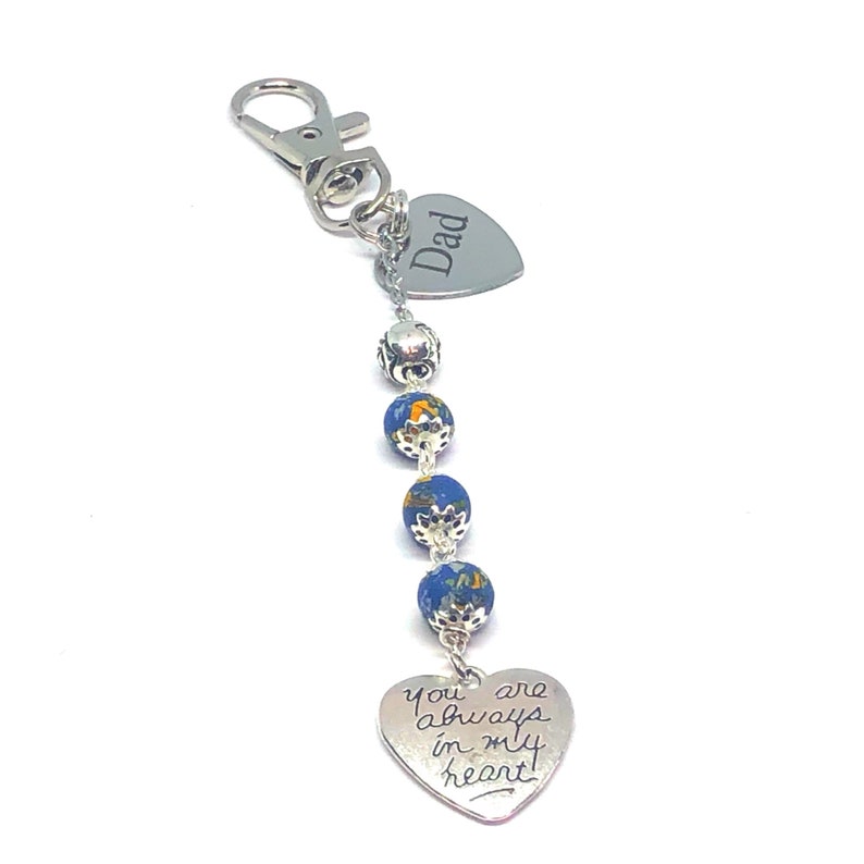 Memorial Key Chain in Memory of Your Loved One. Made Using Etsy