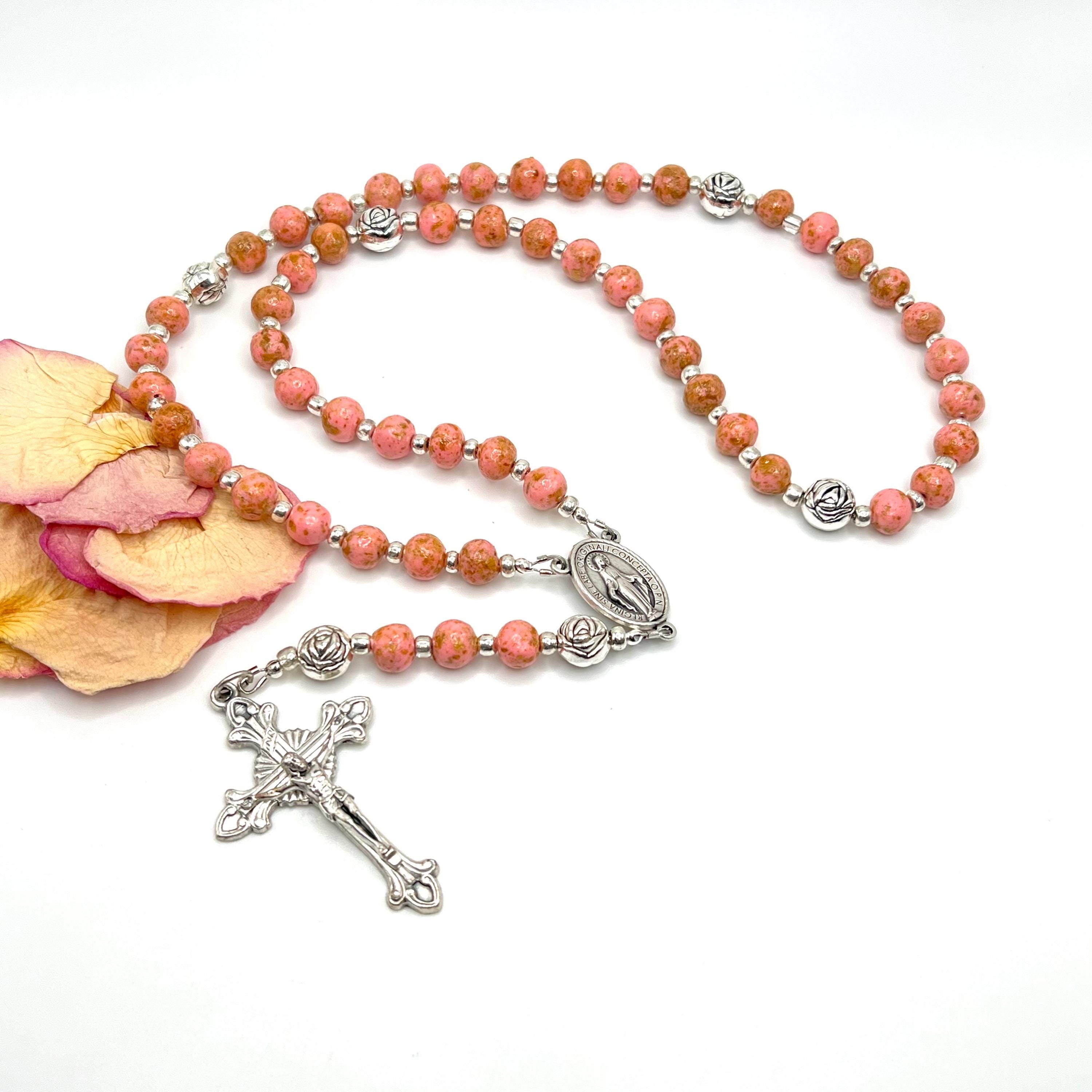 Rosary Made With Your Dried Flower Petals, Flowers From Funeral