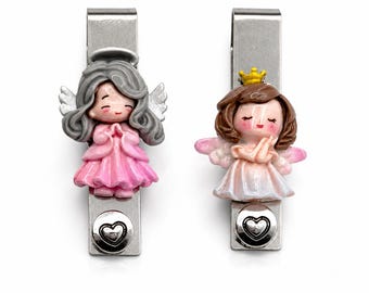 Guardian Angel Car Visor Clip – Personalized Stainless Steel New Driver Charm