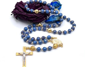 Gold Rosary Made With Your Dried Flower Petals, Casket Flowers funeral, Bride Wedding Flowers, Flower Petal Catholic Rosary, Gift For Loss,