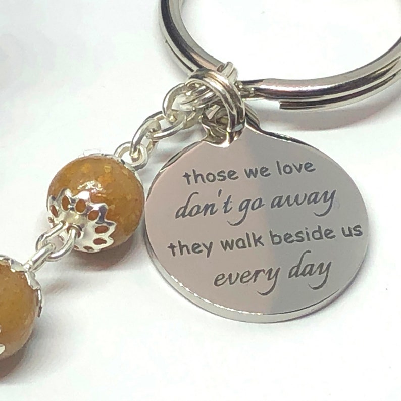 Memorial Keepsake Angel Keychain Funeral Flower Keepsakes Etsy