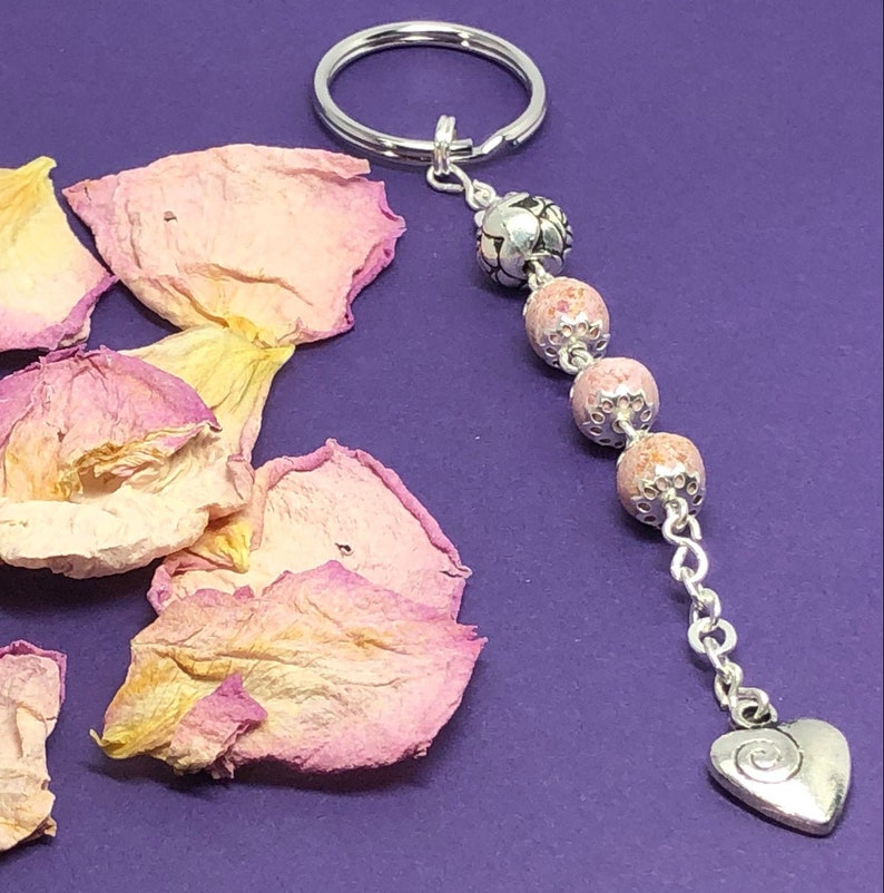 Memorial Flower Keepsake Keychain Funeral Flower Keepsakes Etsy