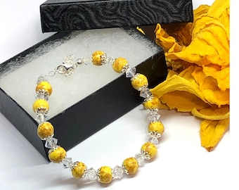Pulsera de pétalos de flores hecha con sus pétalos secos, flores para funerales, flores para bodas, regalo para una pérdida, joyería de pétalos de flores