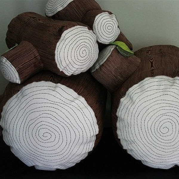 tree stump floor pillow