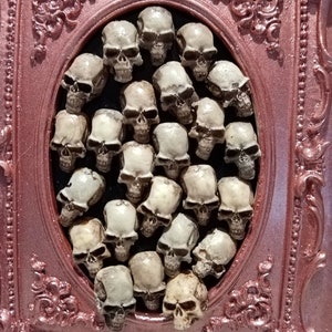 Rose Gold Wall of Skulls