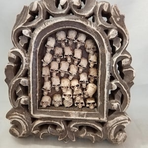 Framed Wall of Skulls