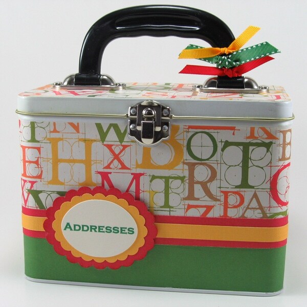 Altered Metal Tin Address Box