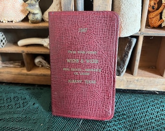 1947 blank address book from Webb & Webb real estate insurance Albany, TX / New York Underwriters Insurance Company