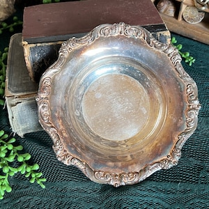 Antique Old English by Poole silver dish